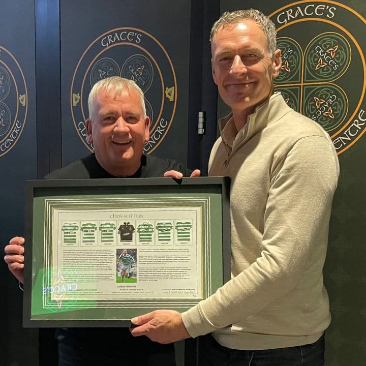 Framed football shirt gift