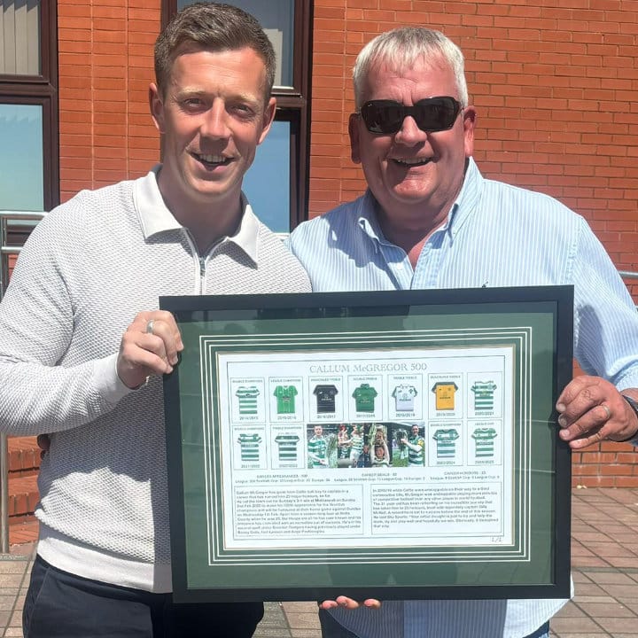 Framed football shirt gift